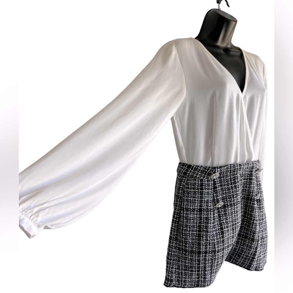 Do+Be All In One Tweed Romper Size Medium - image 2